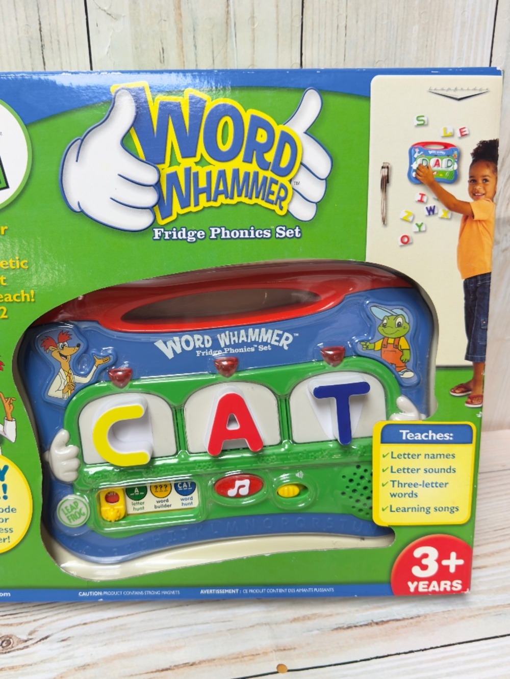 NEW Leap Frog Word Whammer Fridge Phonics Set 32 Magnetic Letters Teaches Sounds